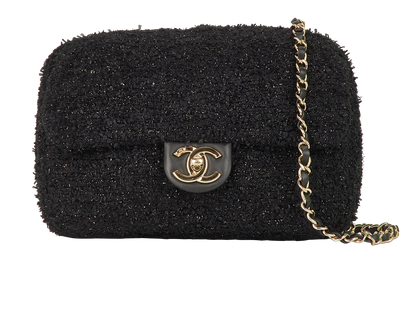 Coco Beach Convertible Tote, &pound;3,200, Handbags, Black, Tweed, Front view